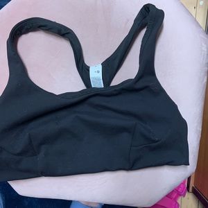 Black Lulu sports bra
